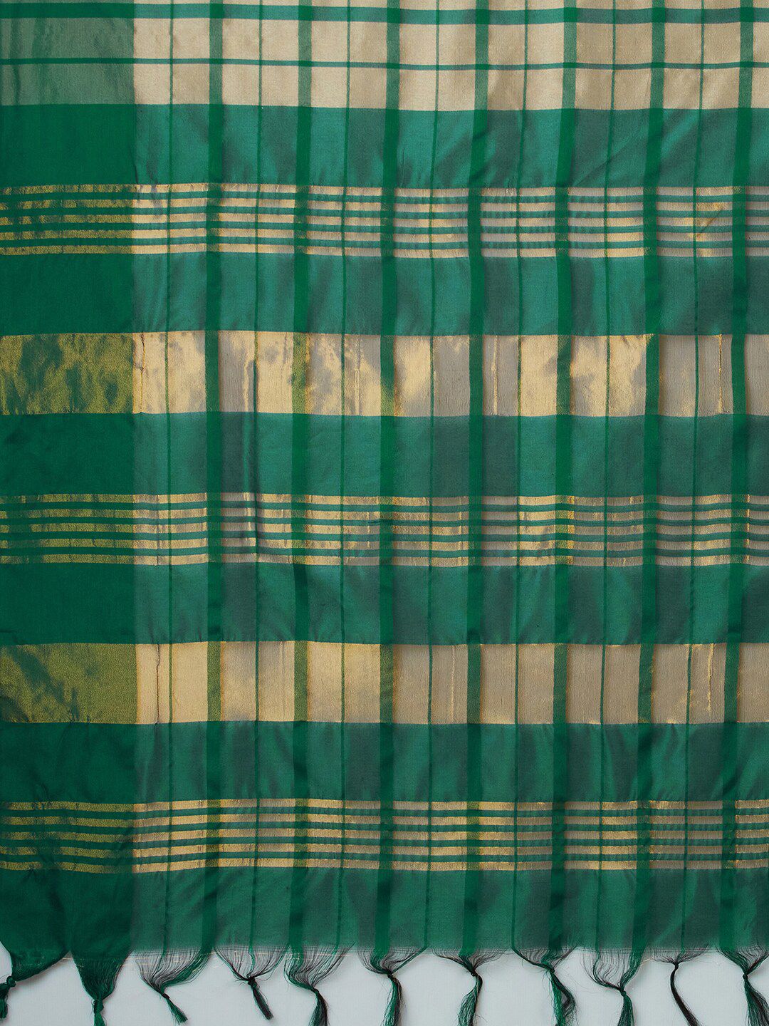 Saree mall Checks Silk Blend Saree