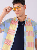 The Indian Garage Co Pure Cotton Slim Fit Multi Striped Casual Shirt