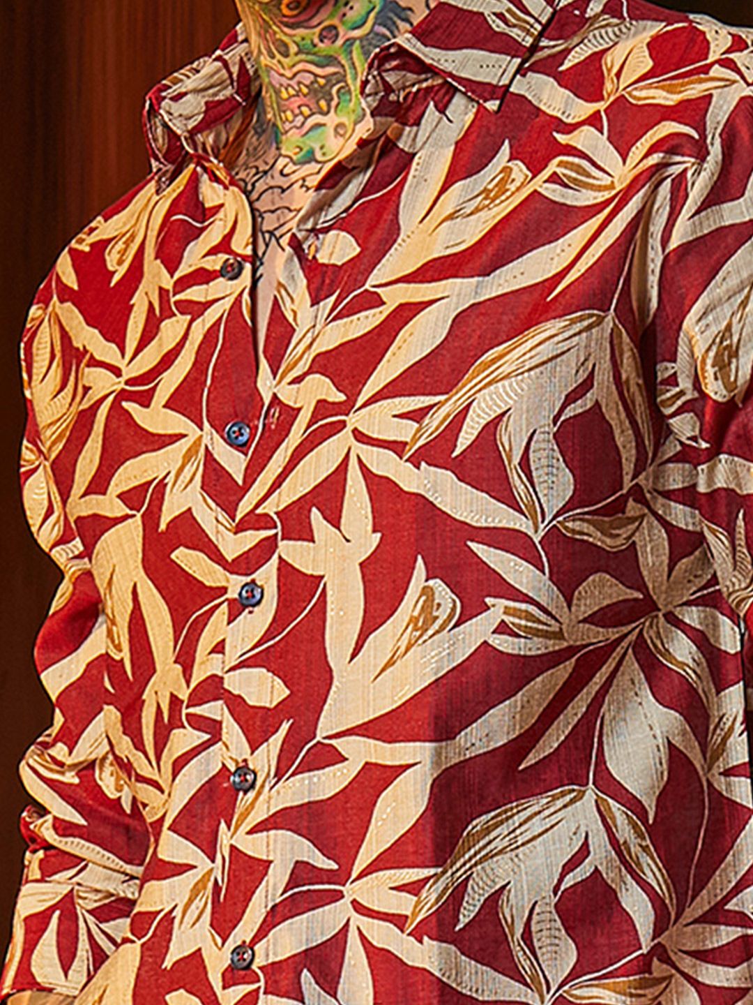 Kampus Sutra Men Comfort Dicetak Baju Kasual
