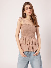 DressBerry Layers Of Wild Beauty Smocked A-Line Top