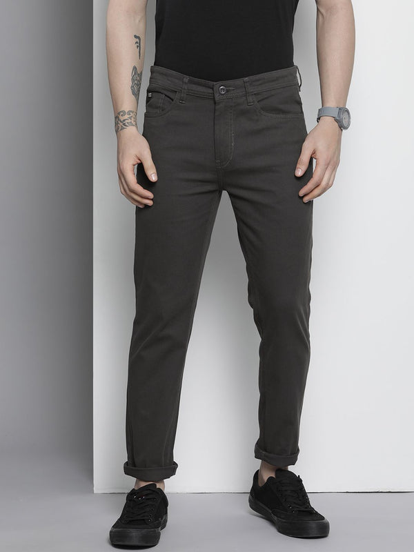 The Indian Garage Co Men Black Slim Fit Chinos