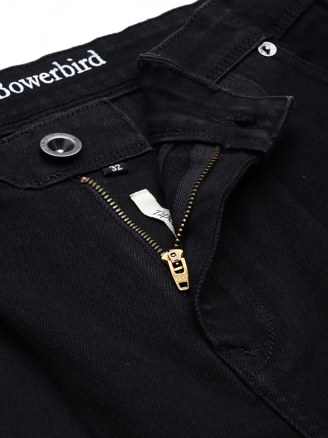 Mr Bowerbird Men Black Solid Stretchable Casual Jeans