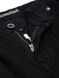 Mr Bowerbird Men Black Solid Stretchable Casual Jeans