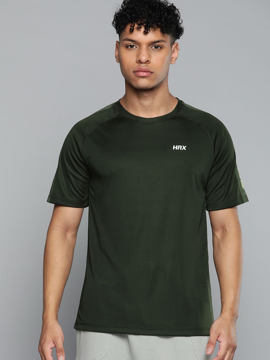 HRX By Hrithik Roshan Training Men Rapid-Dry Brand Carrier T-shirt