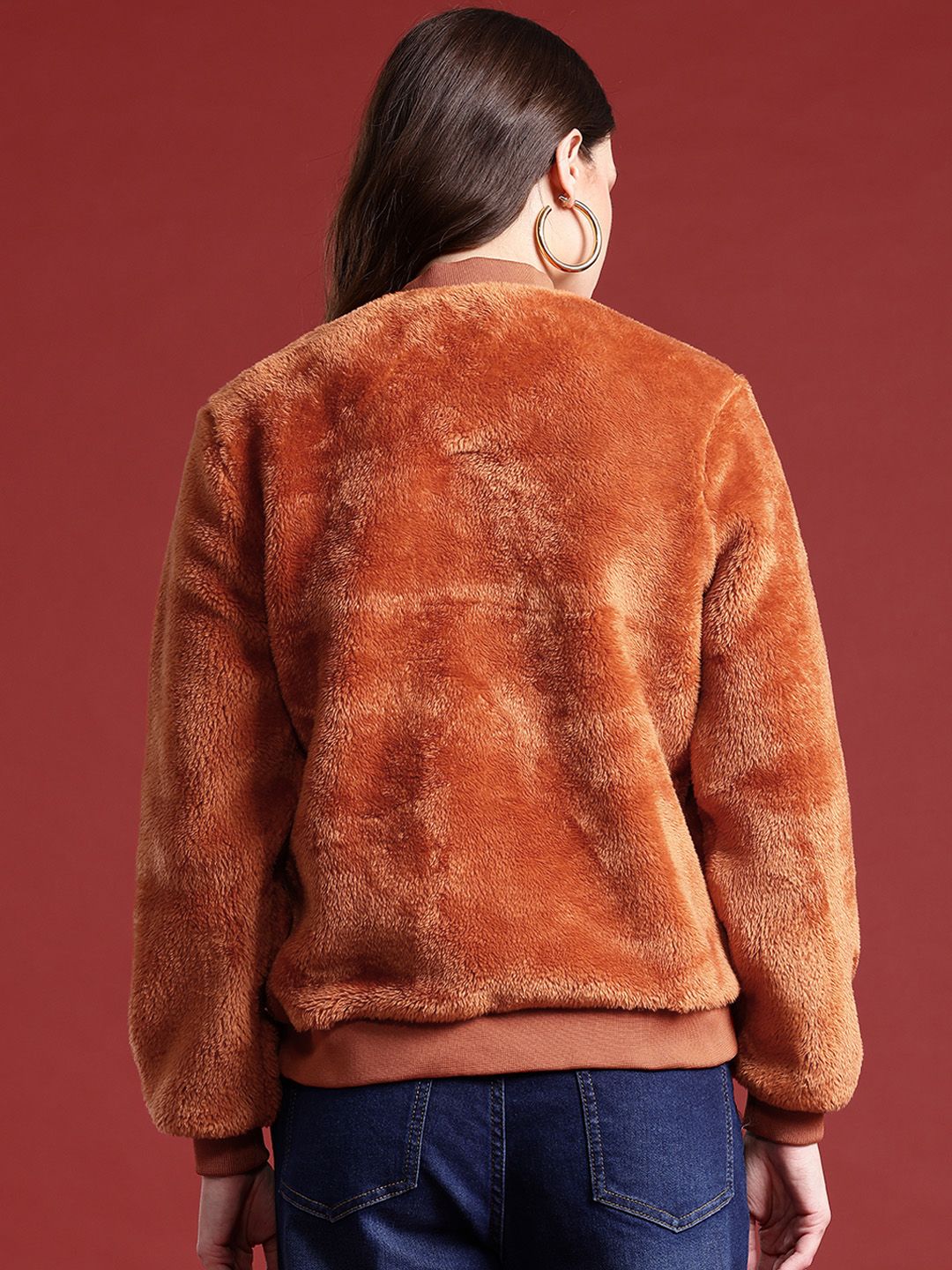 all about you Faux Fur Trim Tailored Jacket