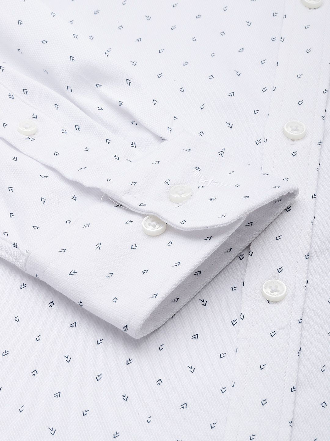 Park Avenue Slim Fit Opaque Micro Ditsy Printed Formal Shirt