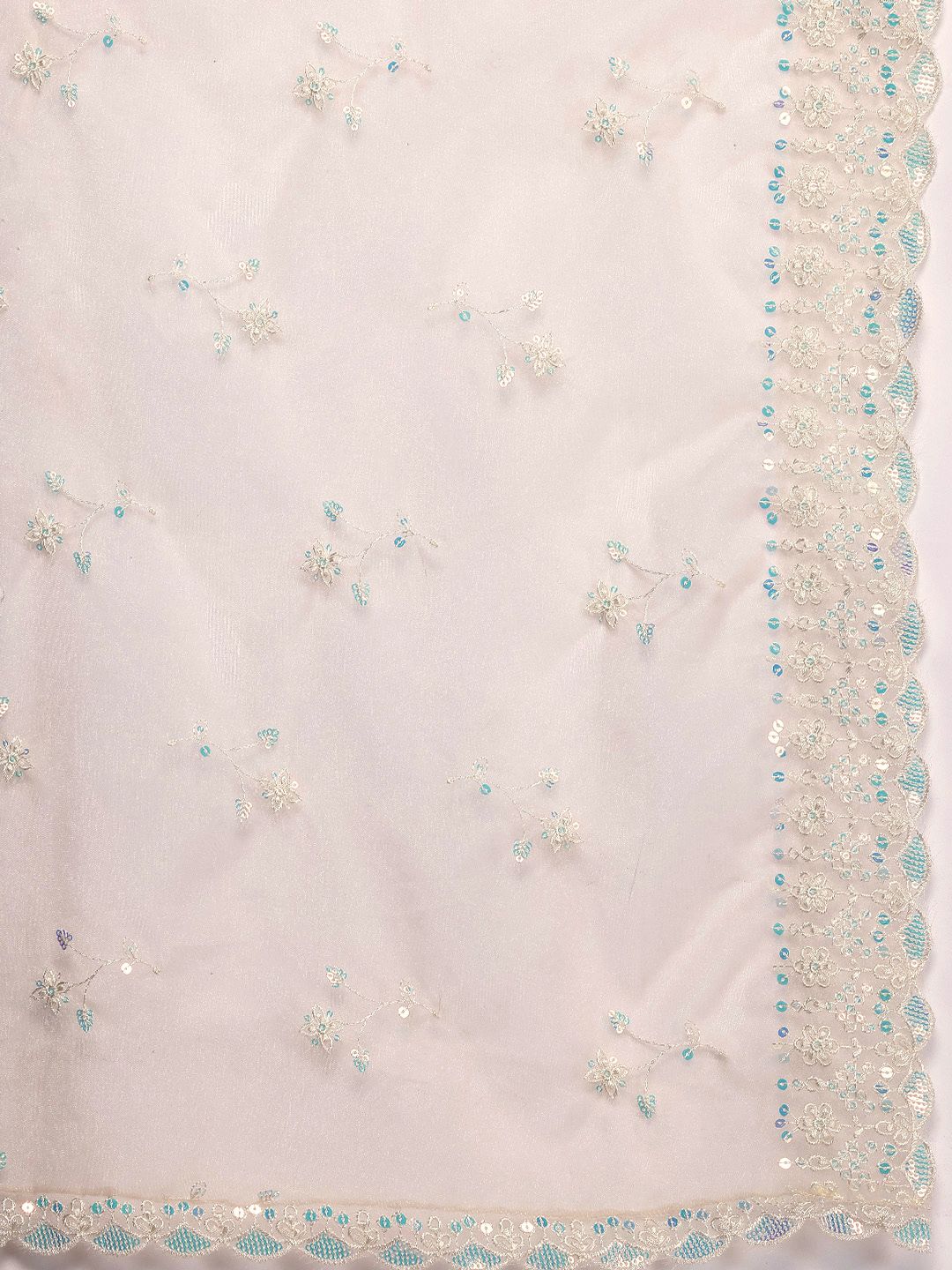 House of Pataudi Yoke Design Regular Sequinned Jashn Kurta with Patiala & Dupatta
