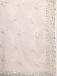 House of Pataudi Yoke Design Regular Sequinned Jashn Kurta with Patiala & Dupatta