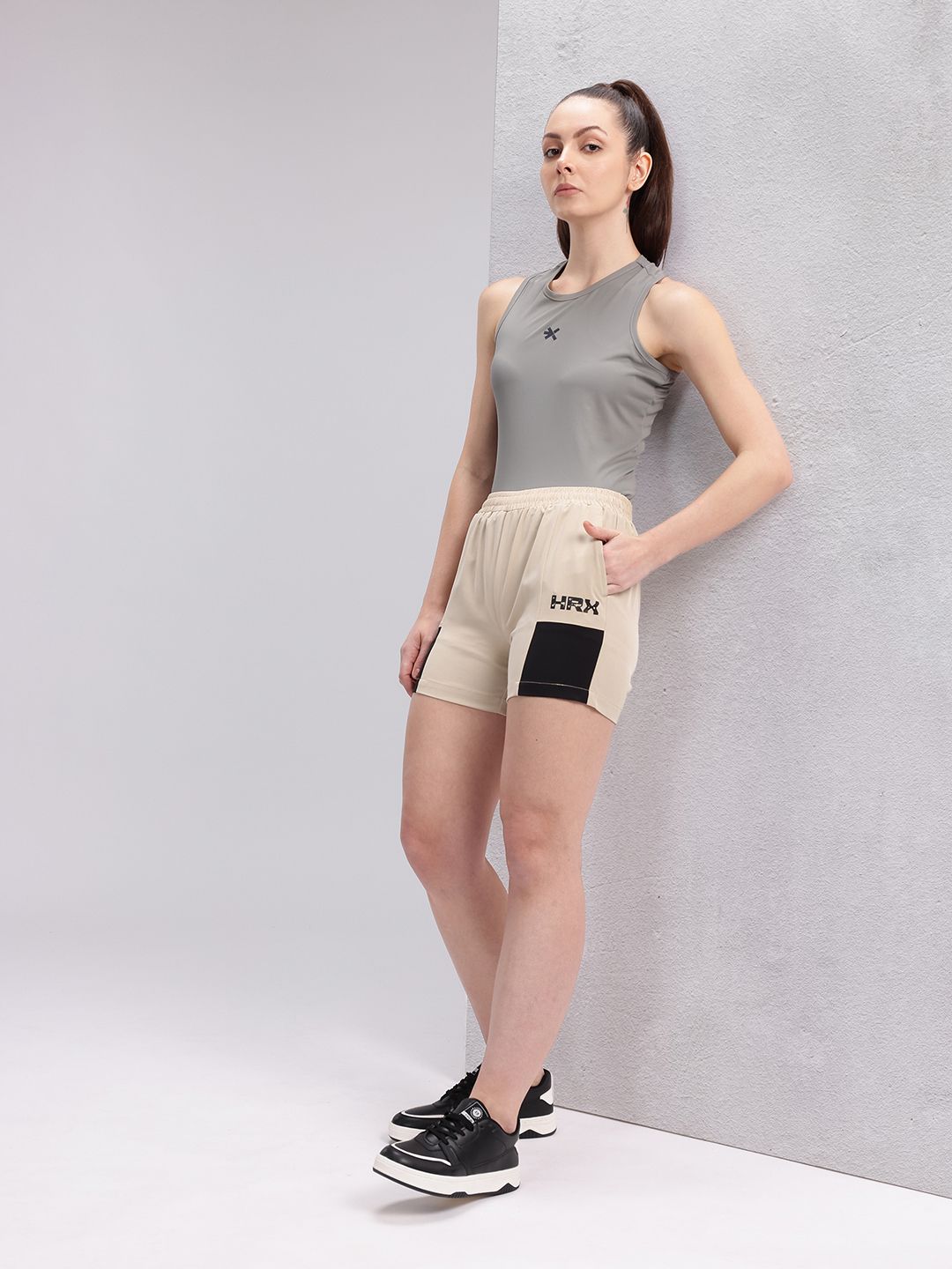 HRX by Hrithik Roshan Women Colourblocked Shorts