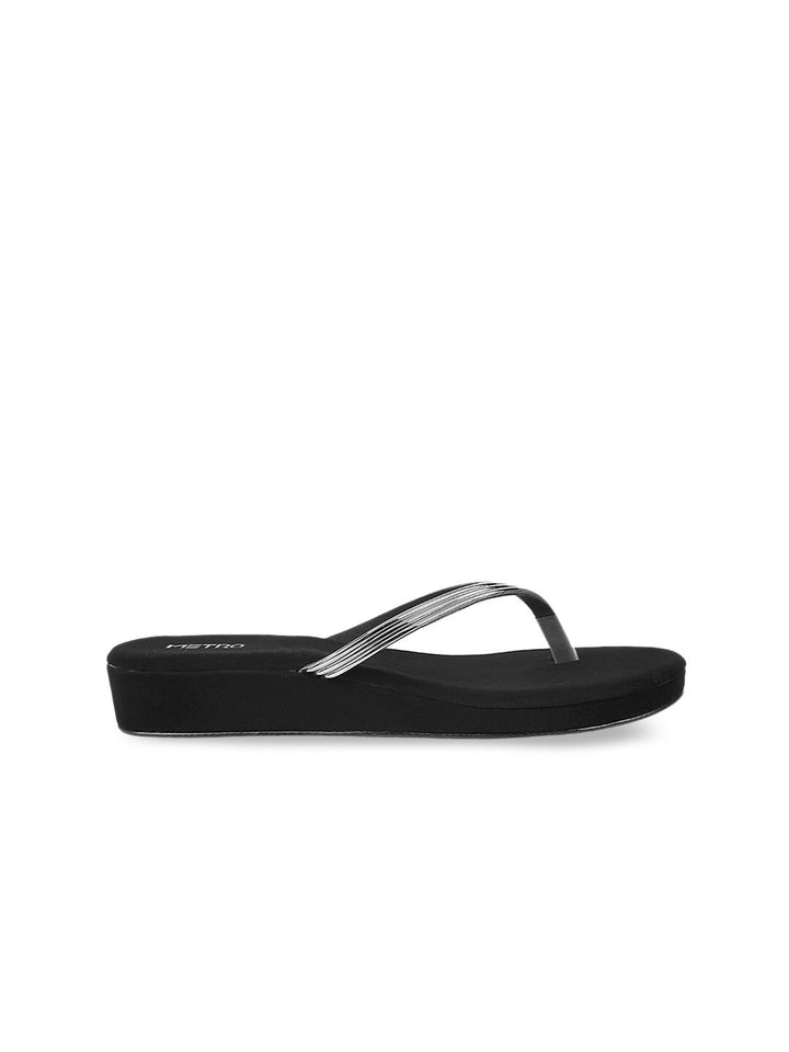 Metro Women Silver-Toned Sandals