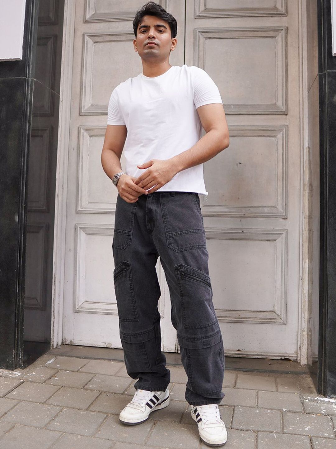 Powerlook Men Boyfriend Fit Cargo Jeans