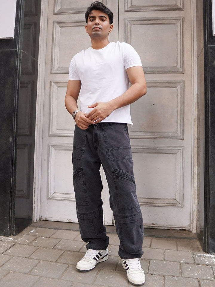 Powerlook Men Boyfriend Fit Cargo Jeans