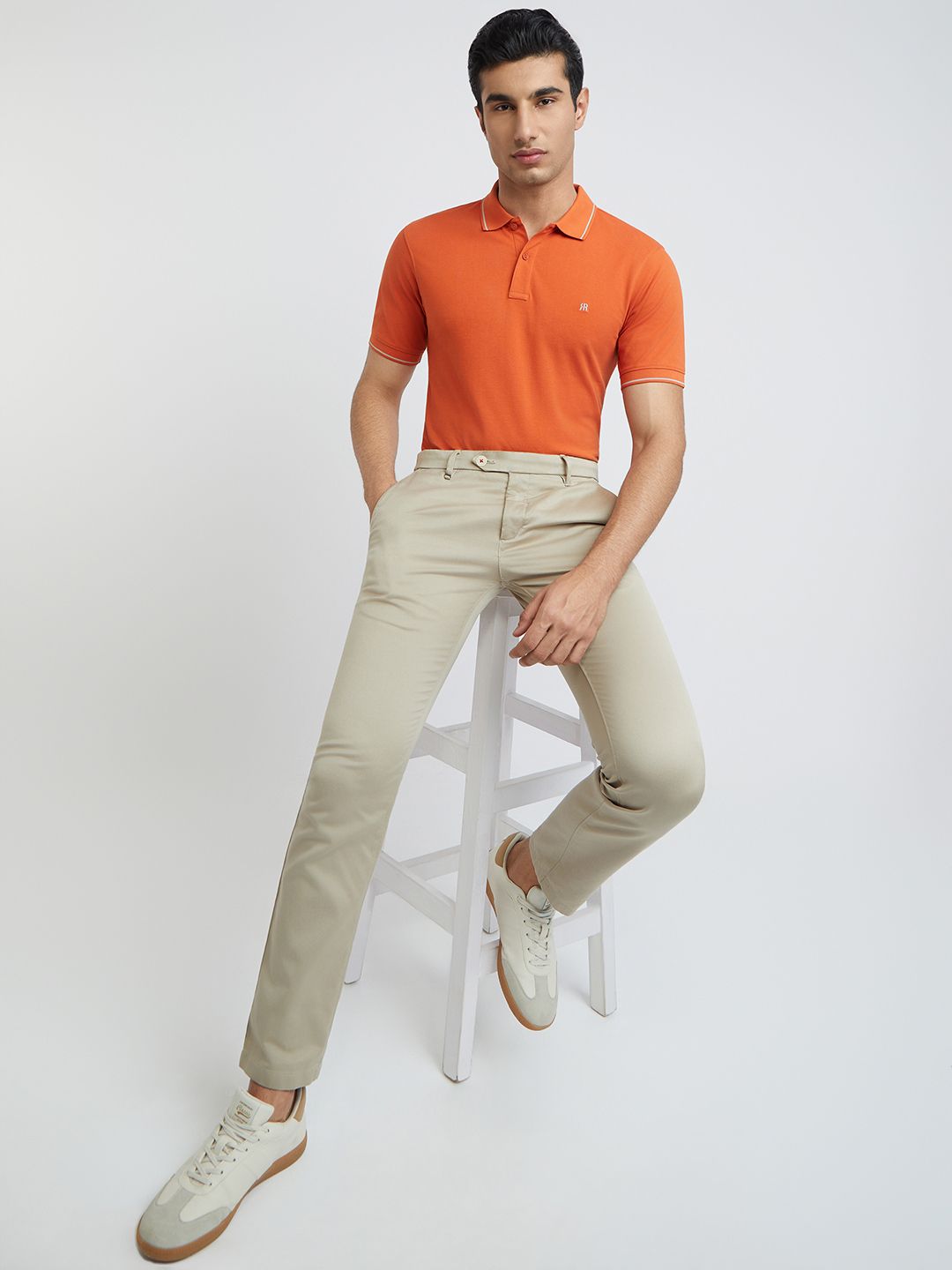 Raymond Pure Cotton Modern Fit Polo Collar T-shirt