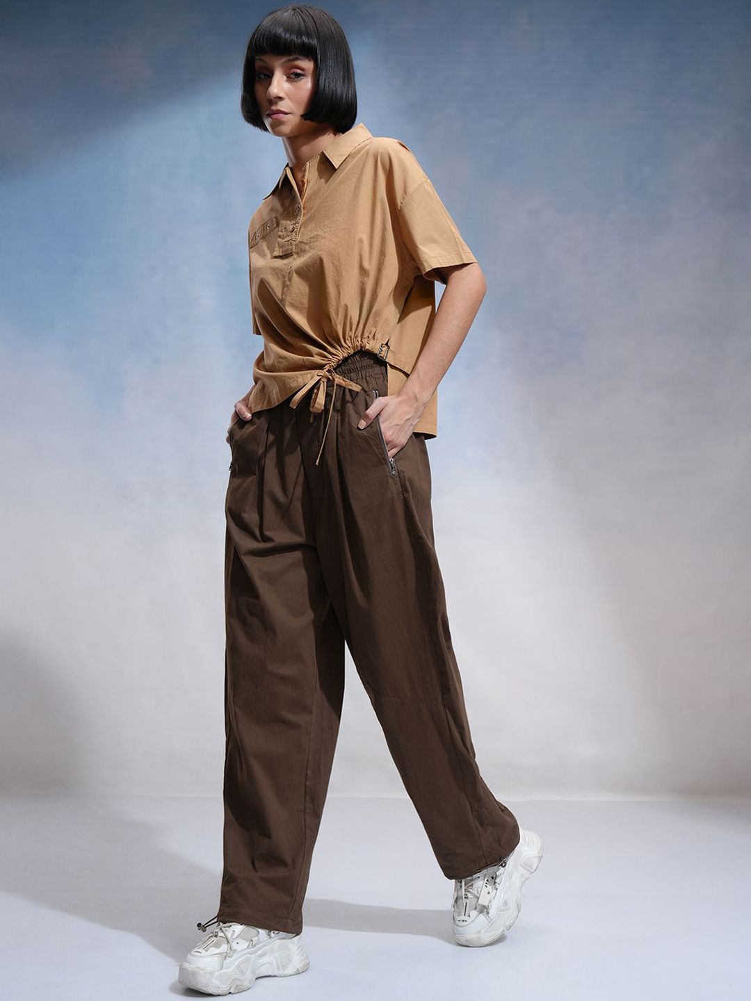 Street By Tokyo Talkies Women Pleated Trousers
