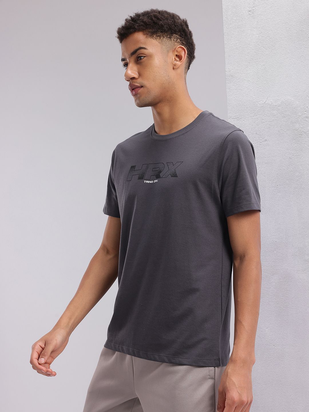 HRX by Hrithik Roshan Men Typography Printed Training T-shirt