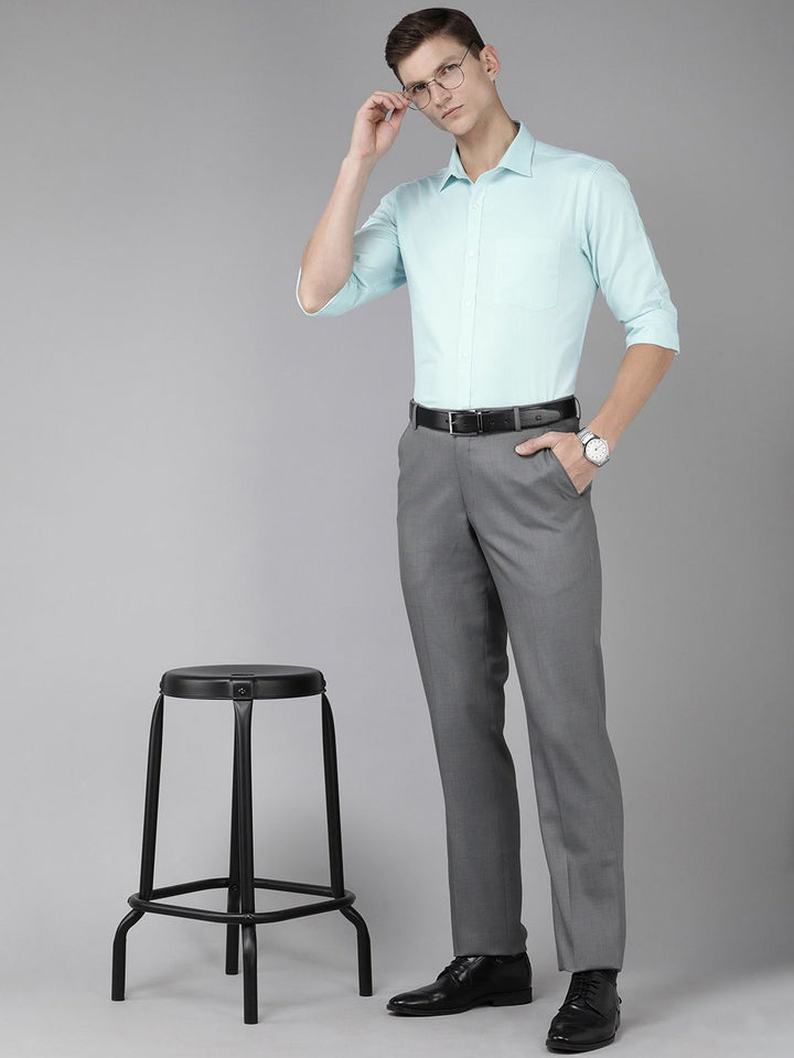Park Avenue Textured Slim Fit Pure Cotton Formal Shirt