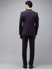 Park Avenue Super Slim Fit Self Design Notched Lapel Single-Breasted 3 Piece Suits