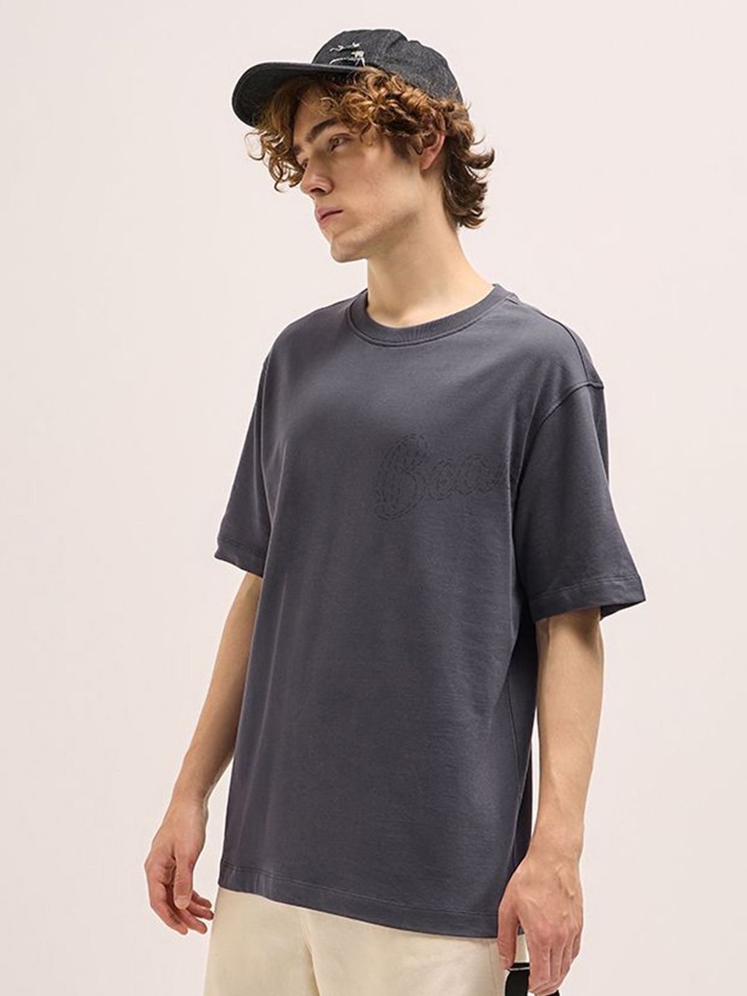 THE BEAR HOUSE Back-Printed Oversized T-Shirt