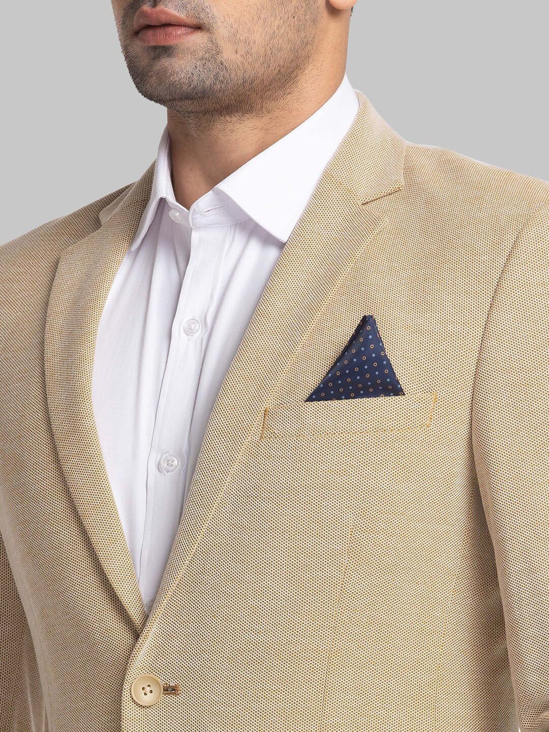 Park Avenue Self Design Single-Breasted Active Fit Casual Blazer