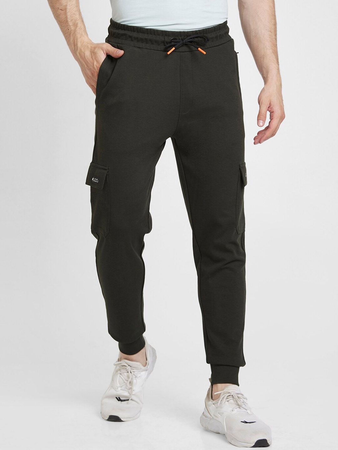 SPYKAR Men Mid-Rise Cotton Joggers