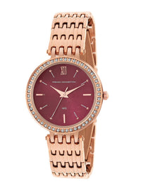 French Connection Women Embellished Dial & Stainless Steel Bracelet Style Straps Analogue Watch FCN00063I