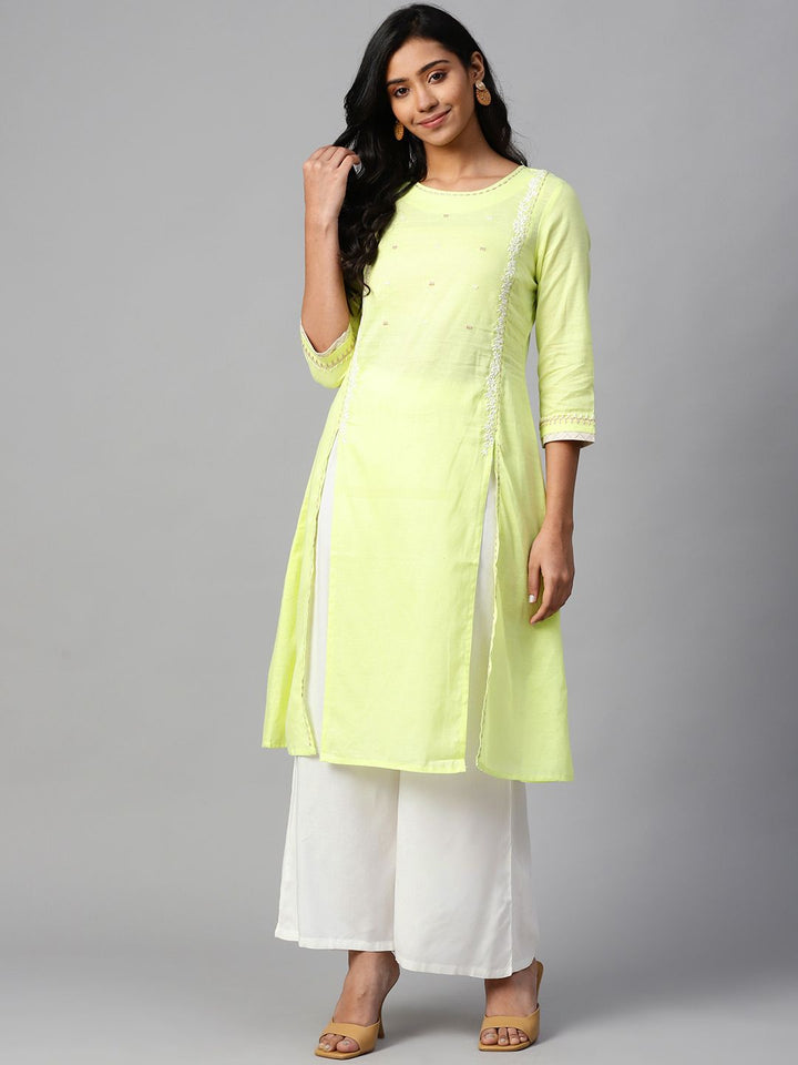 W Women Straight Cotton Kurta