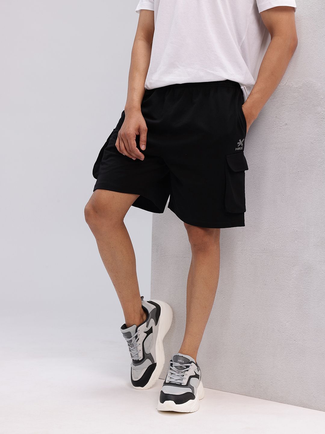 HRX by Hrithik Roshan Men Mid-Rise Regular Fit Lifestyle Cargo Shorts