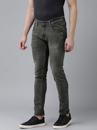 SPYKAR Men Slim Fit Low-Rise Heavy Fade Stretchable Jeans