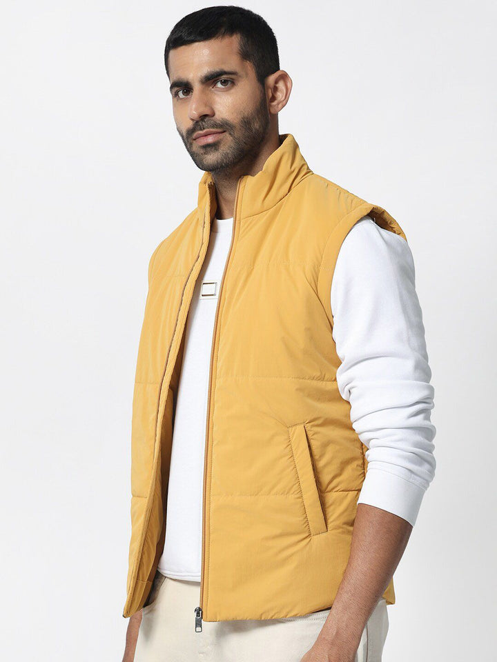 RARE RABBIT Men Colson Puffer Mock Collar Padded Jacket