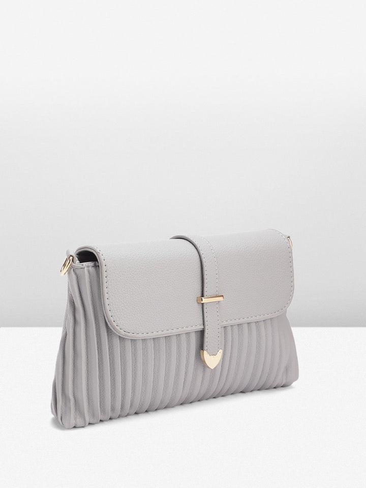 DressBerry Structured Pleated Sling Bag