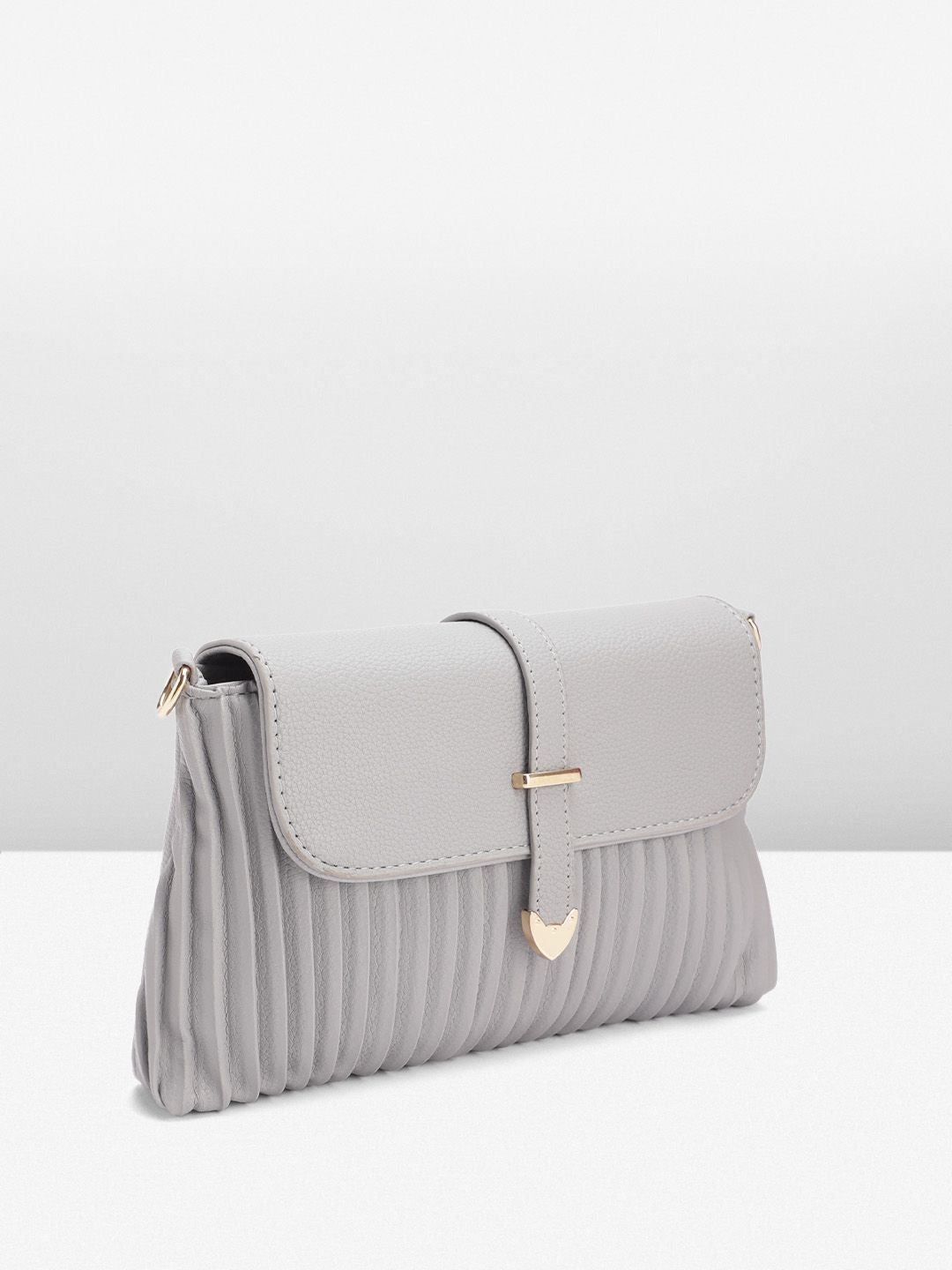 DressBerry Structured Pleated Sling Bag
