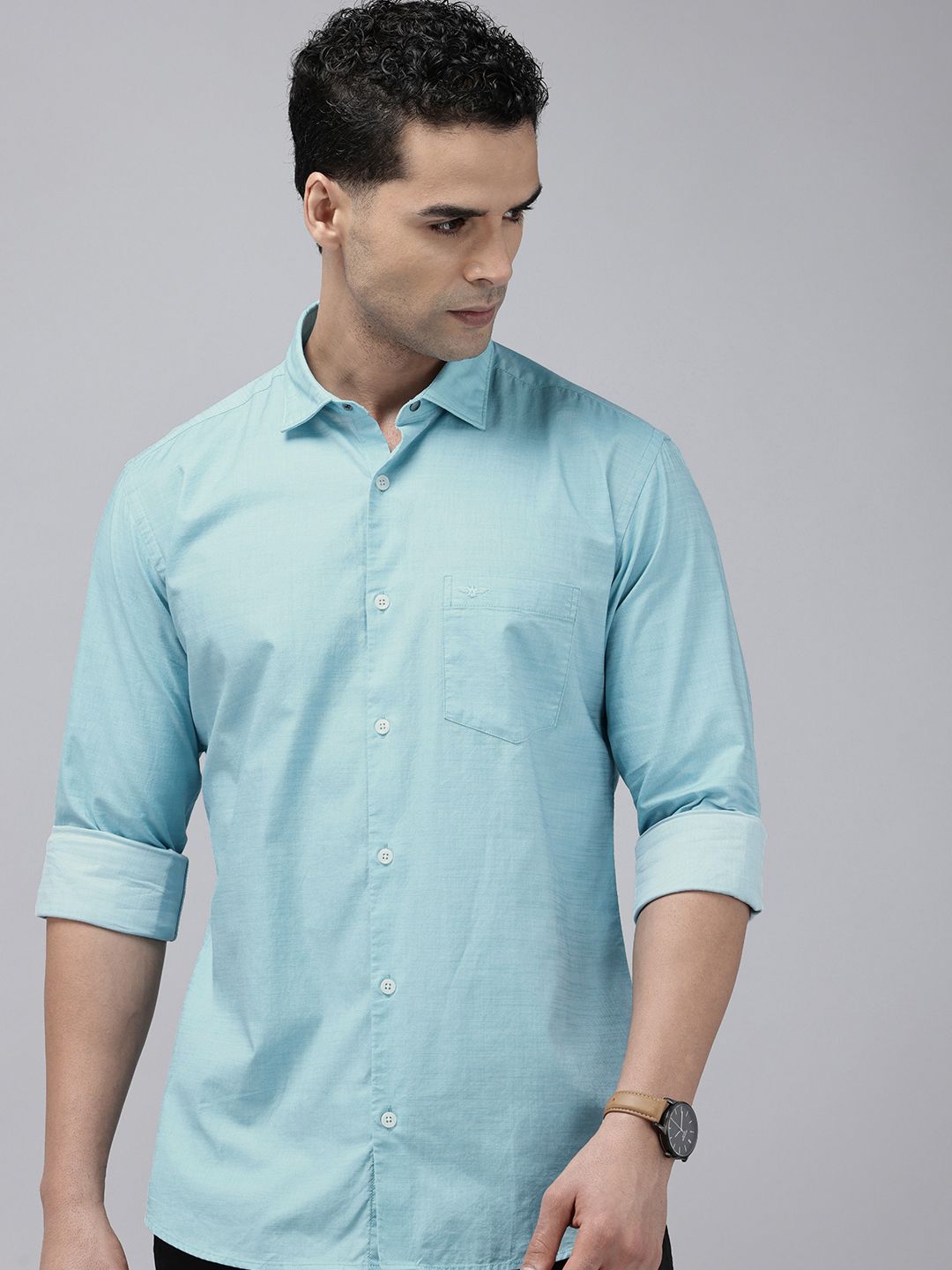 Park Avenue Slim Fit Opaque Pure Cotton Casual Shirt