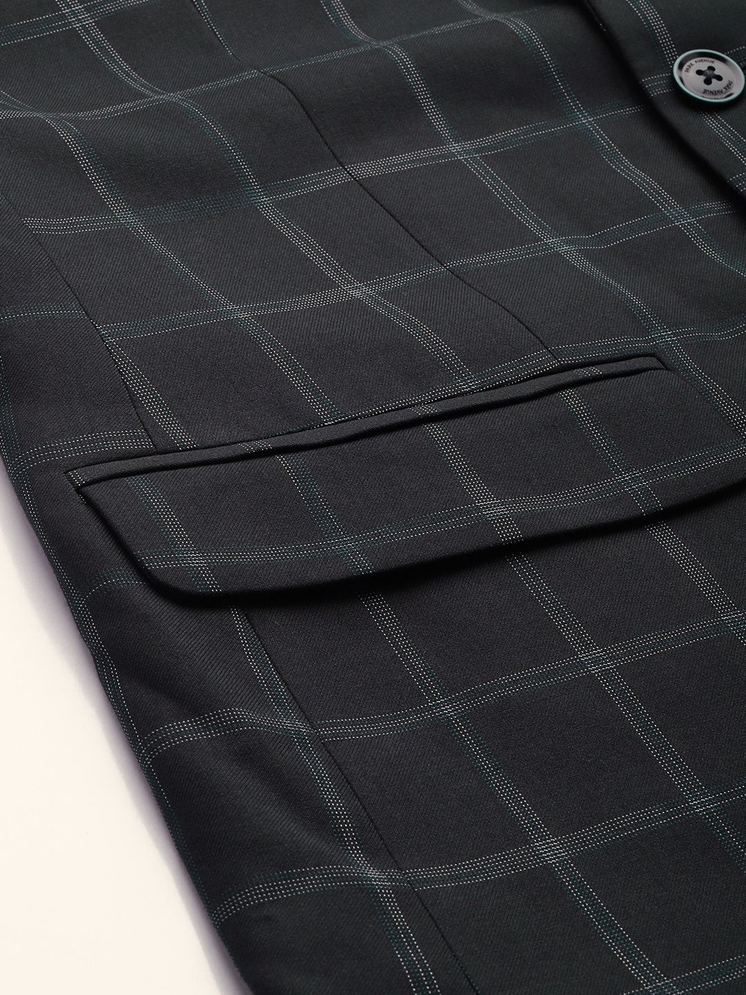 Park Avenue Checked Notched Lapel Single-Breasted Formal 2 Piece Suits