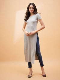 SASSAFRAS BASICS Striped Longline Cotton Top