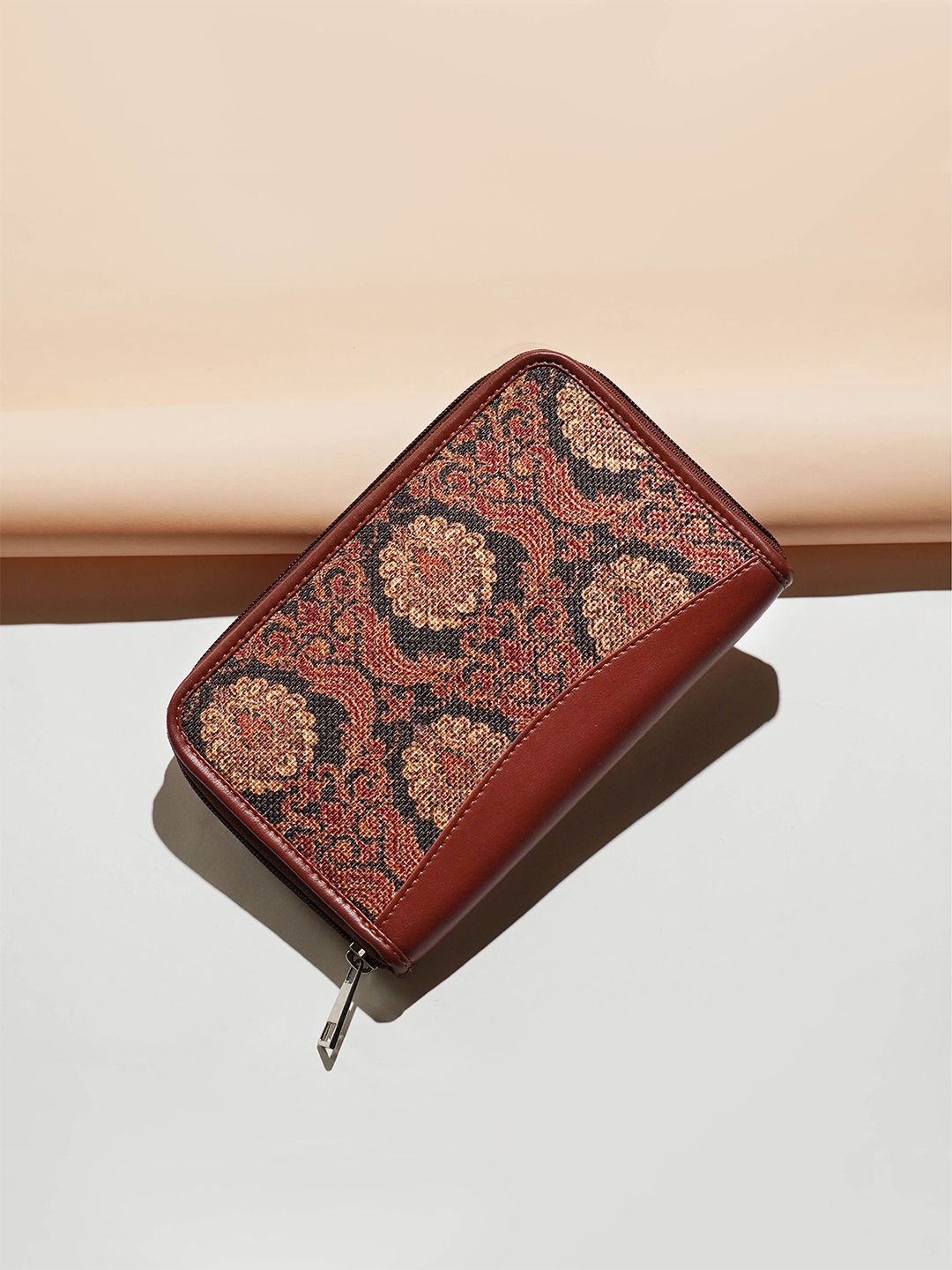 ZOUK Women Ethnic Motifs Printed Zip Around Wallet