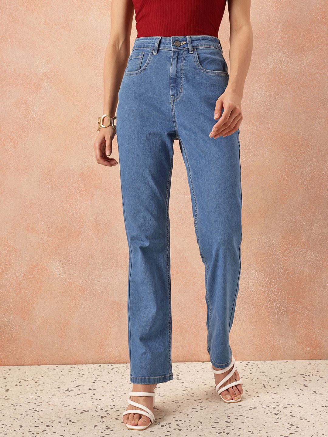 all about you Women Straight Fit Stretchable Jeans