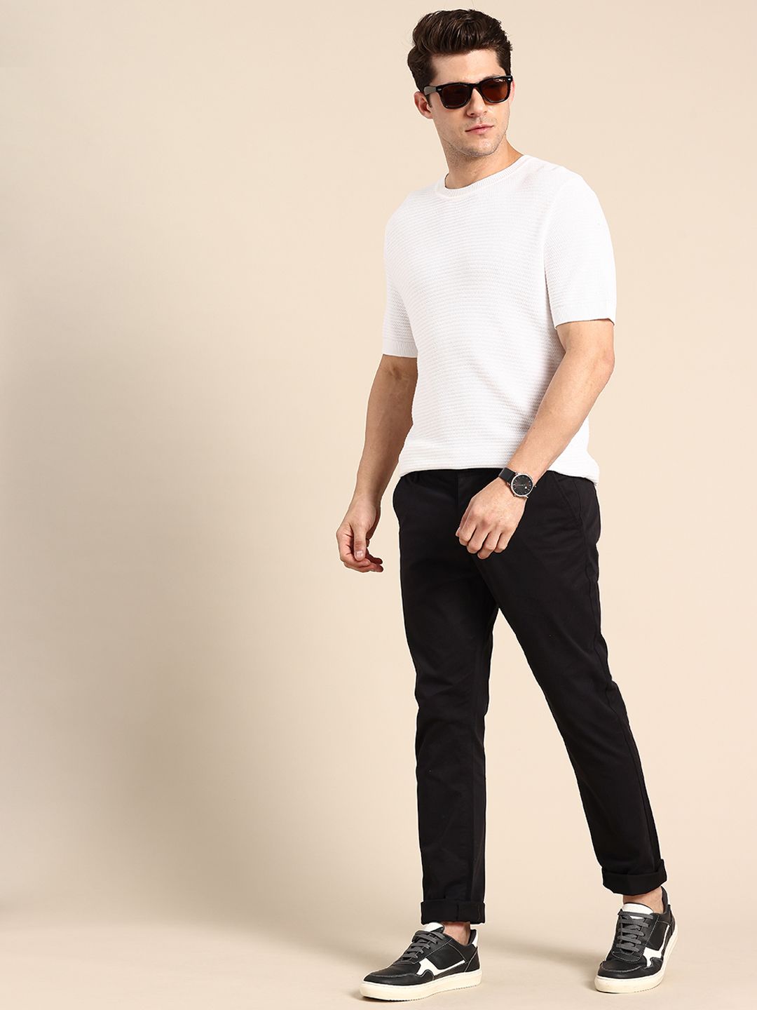 Being Human Men Slim Fit Chinos Trousers
