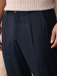 Mr Bowerbird Men Tailored Fit Vintage Pleated Trousers