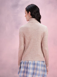 DressBerry Women Ribbed Acrylic Pullover