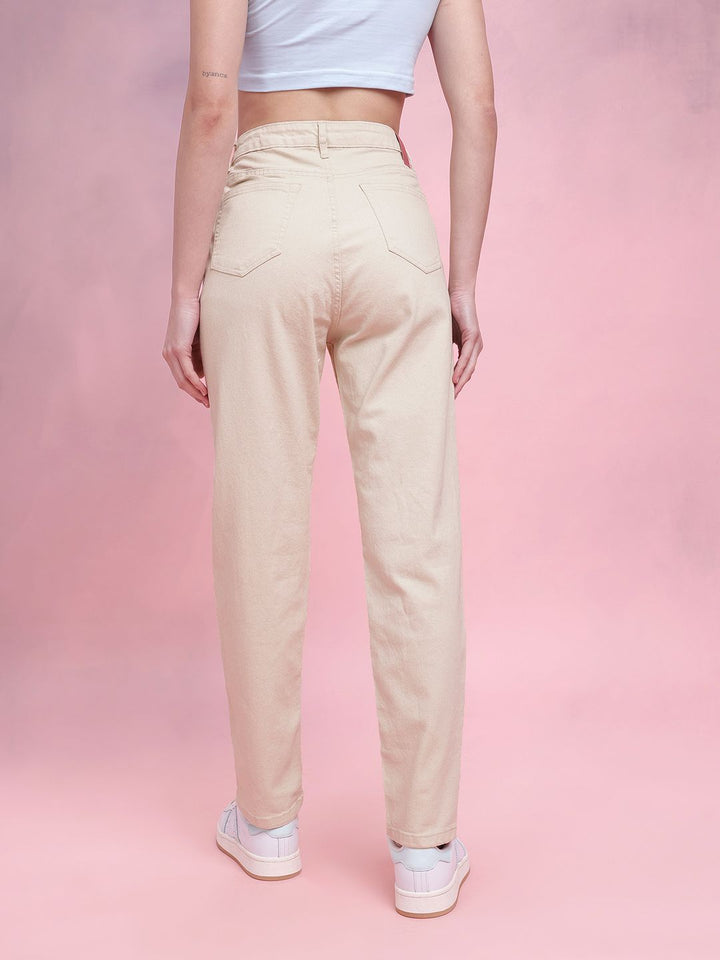 DressBerry Women Mom Fit Mid-Rise Stretchable Jeans