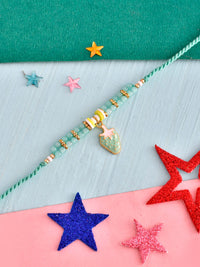 Voylla Turquoise Beads Kid's Fruit Motif Rakhi