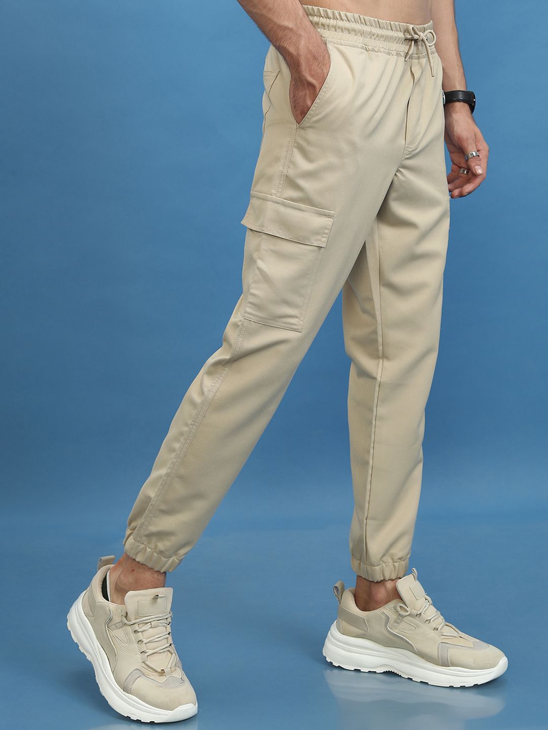 HIGHLANDER Men Casual Cargo Jogger Trousers