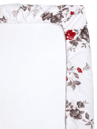 Myntra Elegant Homes White 300 TC Dilengkapi Cadar King Dengan 2 Sarung Bantal-250X225 sm