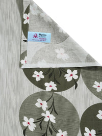 Myntra Elegant Homes Hijau Zaitun & Coklat Bunga 400 TC Cadar Single dengan 1 Sarung Bantal