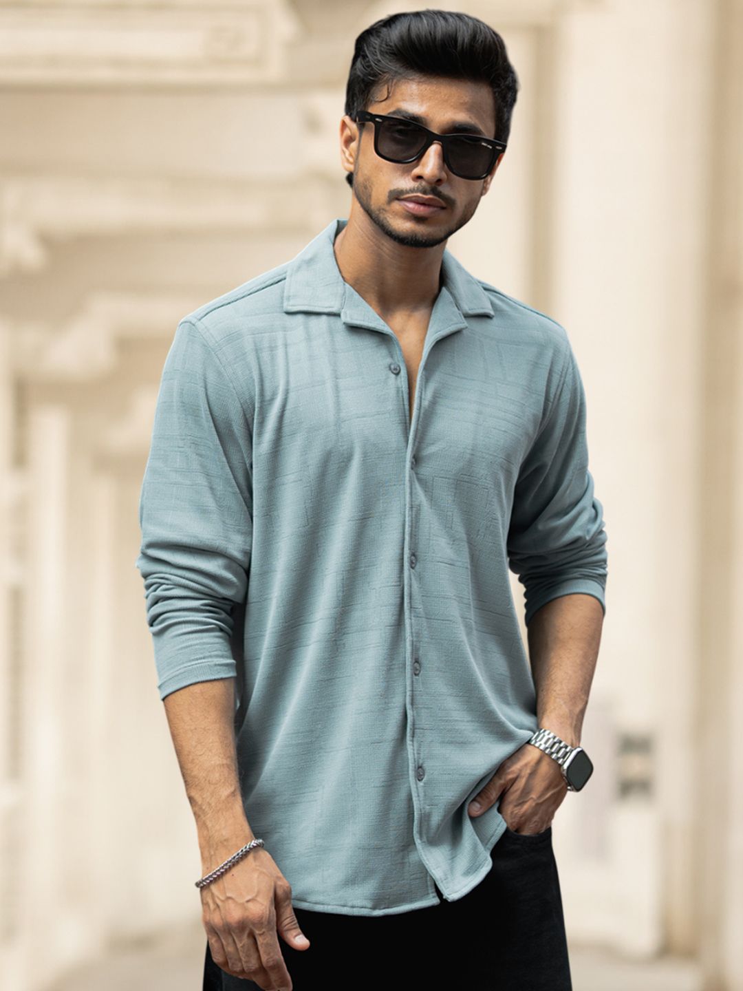 Powerlook Men Opaque Casual Shirt