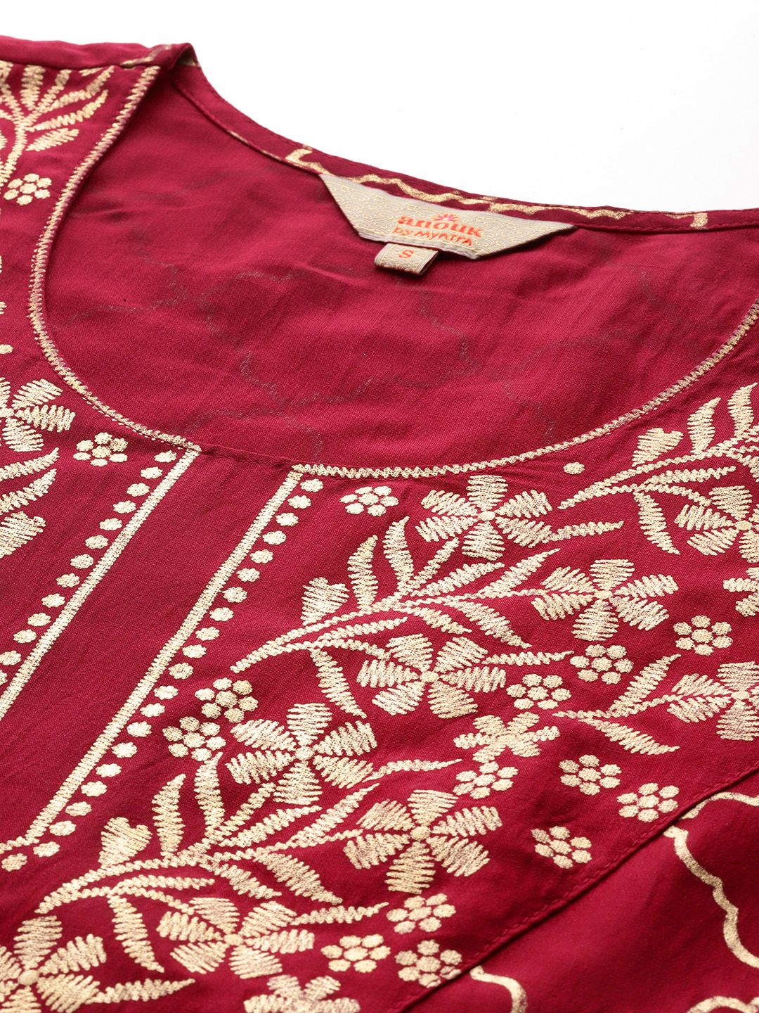Anouk Women Ethnic Motifs Print Gotta Patti Kurta with Palazzos & Dupatta