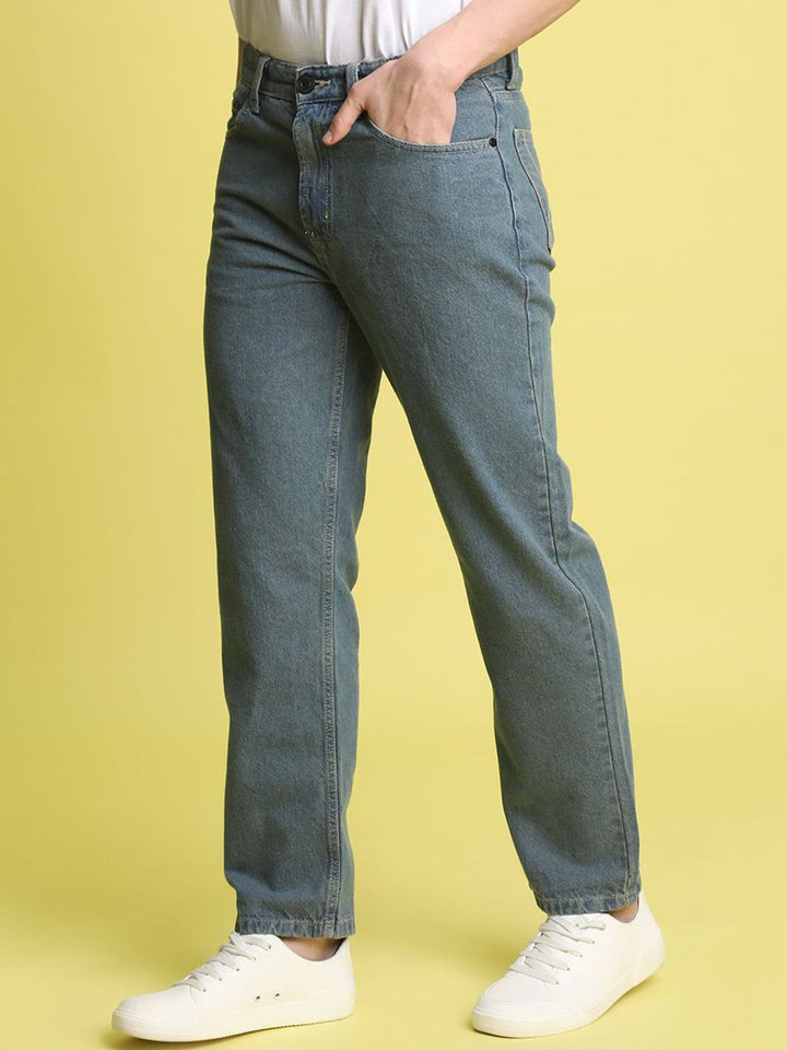Bene Kleed Men Pure Cotton Relaxed Fit Tinted Jeans