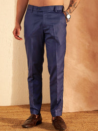 DENNISON Men Smart Tapered Fit Easy Wash Trousers