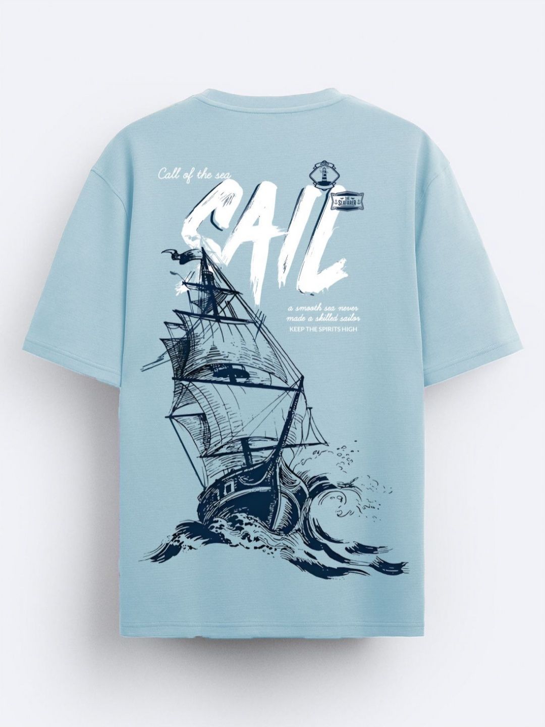 ADRO Men Printed V-Neck T-shirt