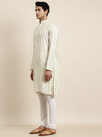 Anug by SOJANYA Kurta Belang Kuning & Biru Lelaki